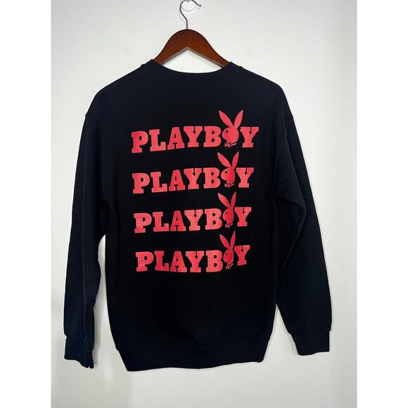 Playboy Crewneck - Size Medium - Black and Red - Picture 1 of 5